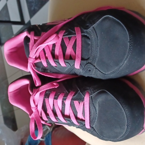 Skechers Shoes - Skechers Synergy Sandlot Black Alloy Safety Toe Lace Work Shoes 76553 Womens 9